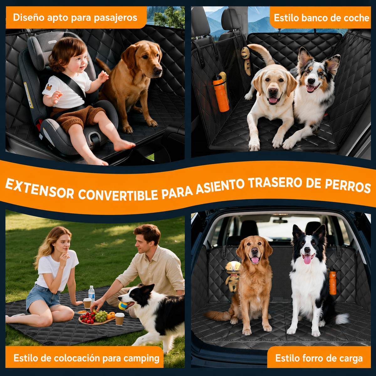TravelShield™ | Protector Premium para Asiento Trasero