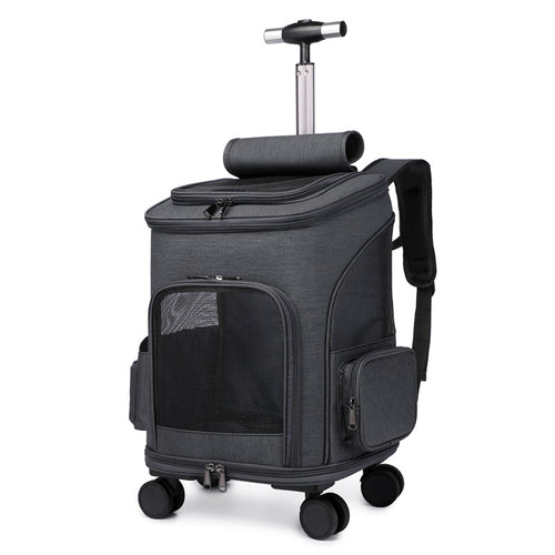 TravelMate™– Mochila Premium con ruedas para mascotas pequeñas